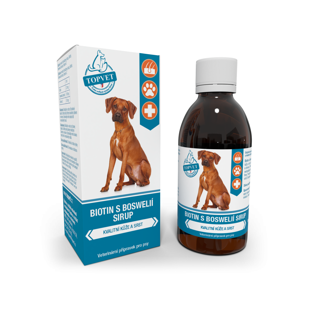 Levně Green Idea Biotin SIRUP s boswelií pro kvalitní kůži a srst pro psy 200ml