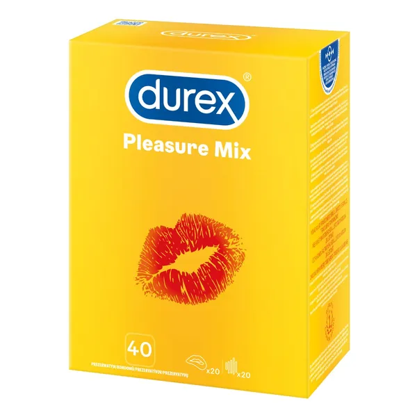 Levně DUREX Pleasure Mix prezervativ 40ks