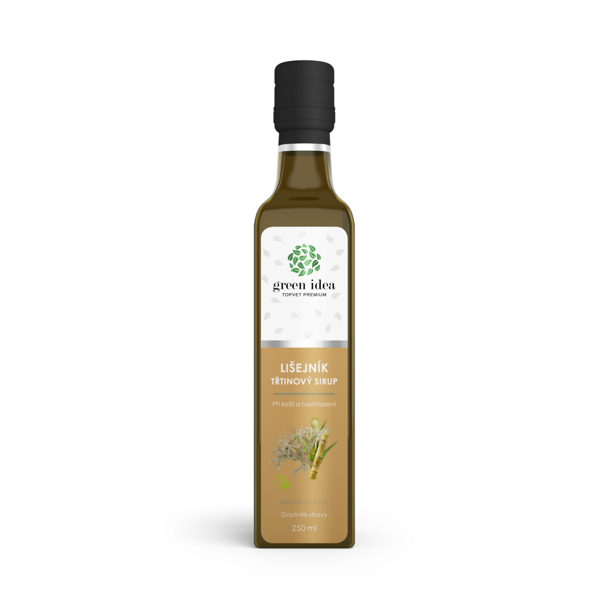 Levně Green idea Sirup lišejník islandský třtinový 250ml