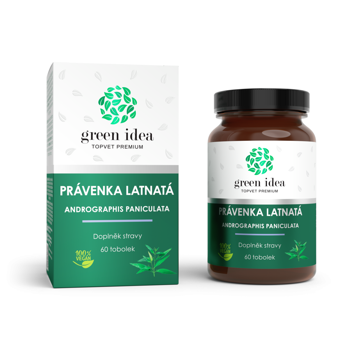 Levně Green idea Právenka latnatá 60 tobolek