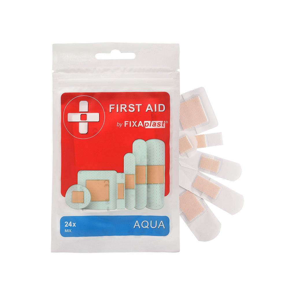 Levně FIXAplast FIRST AID Aqua náplast mix 24ks