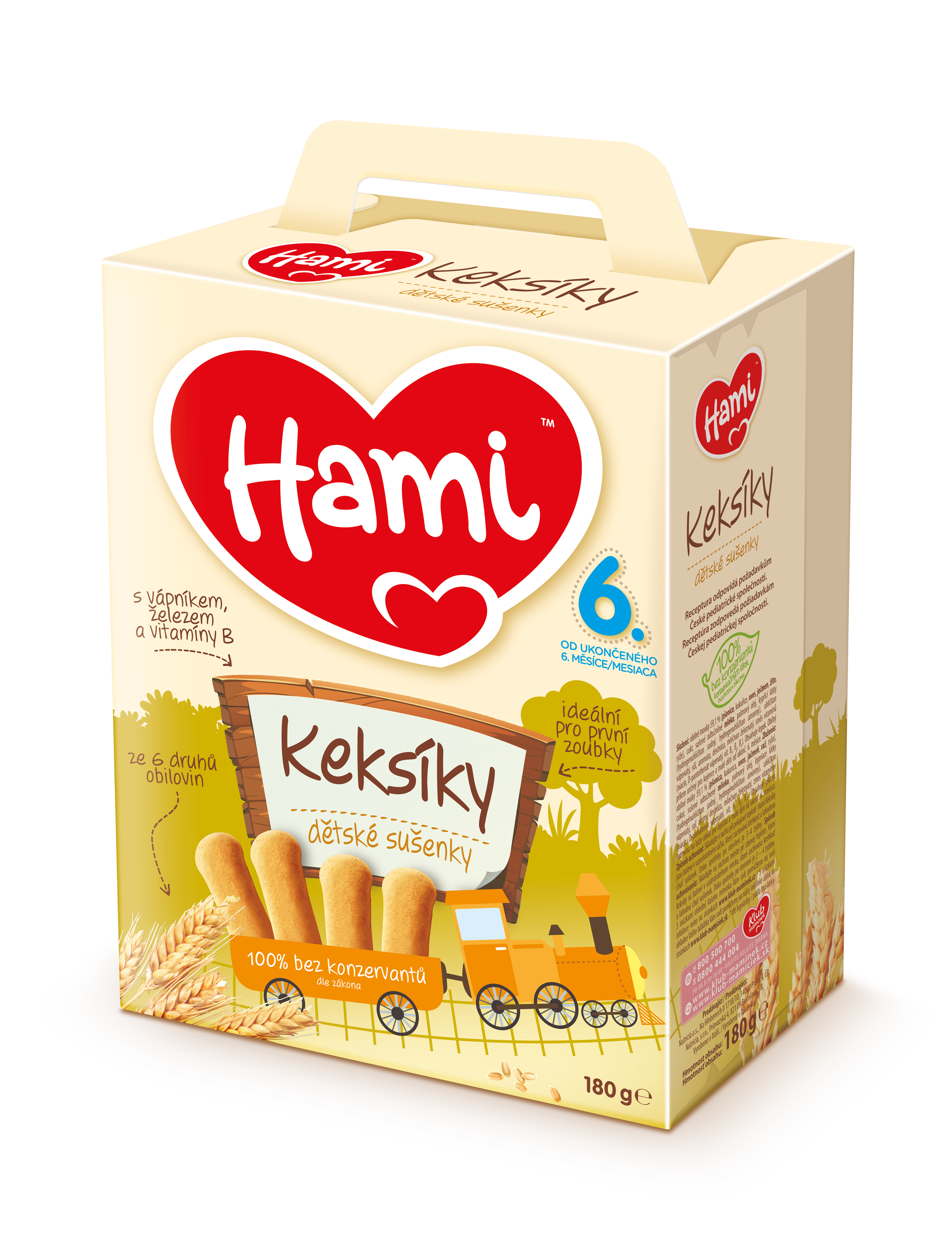 Levně Hami Keksíky dětské sušenky 180g 6M
