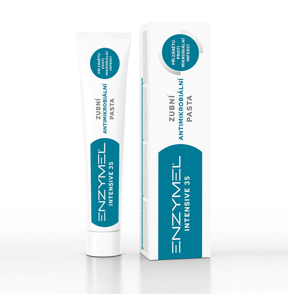 Levně ENZYMEL Intensive 35 - Antimikrobiální zubní pasta 75 ml