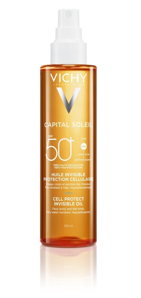 Levně VICHY CAPITAL SOLEIL Neviditelný olej SPF50+ 200ml