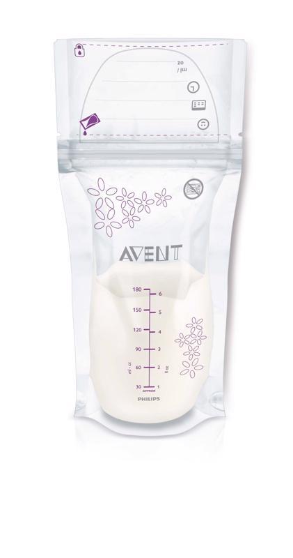 Levně AVENT Sáčky na mateřské mléko 180ml 25ks
