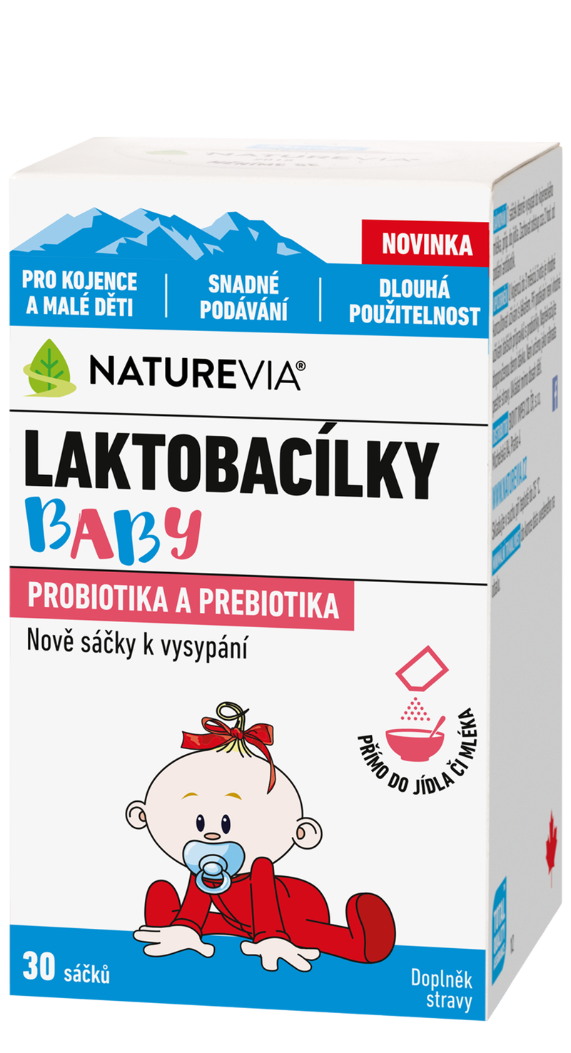 Levně NatureVia Laktobacílky baby 30 sáčků