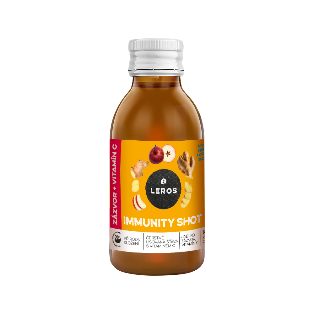 Levně LEROS Immunity SHOT Zázvor+Vitamín C 150ml