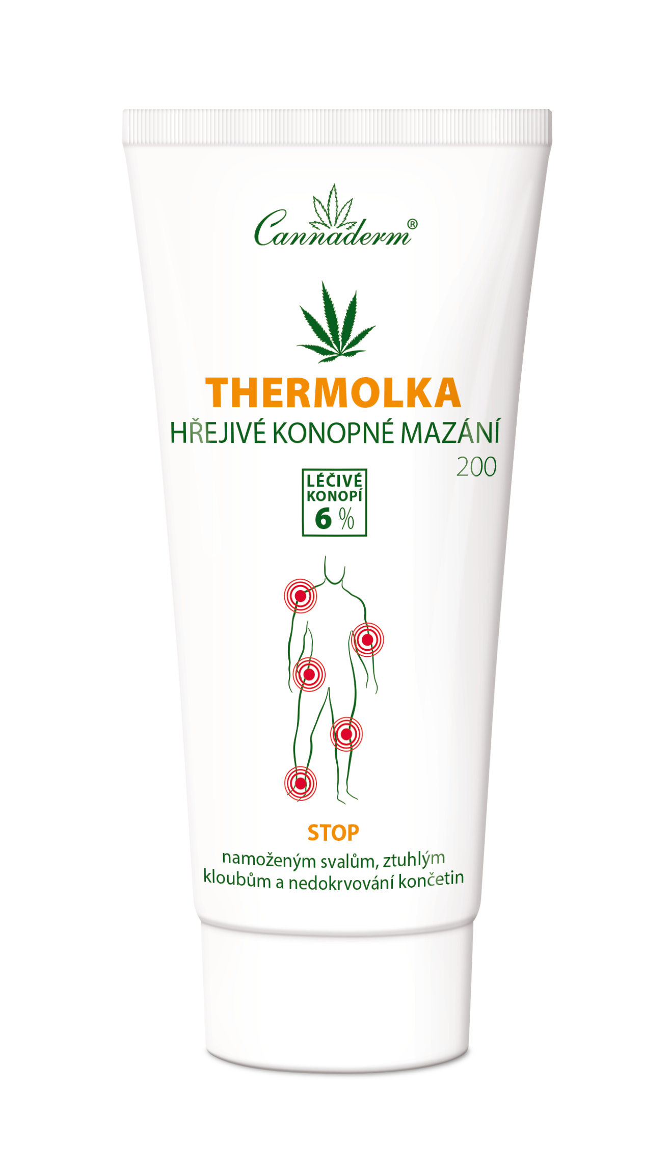 Levně Cannaderm Thermolka hřejivé mazání 200ml