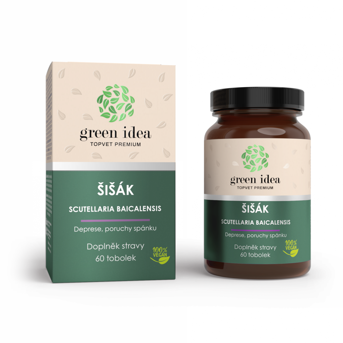Levně Green idea Šišák Bajkalský bylinné tobolky 60ks