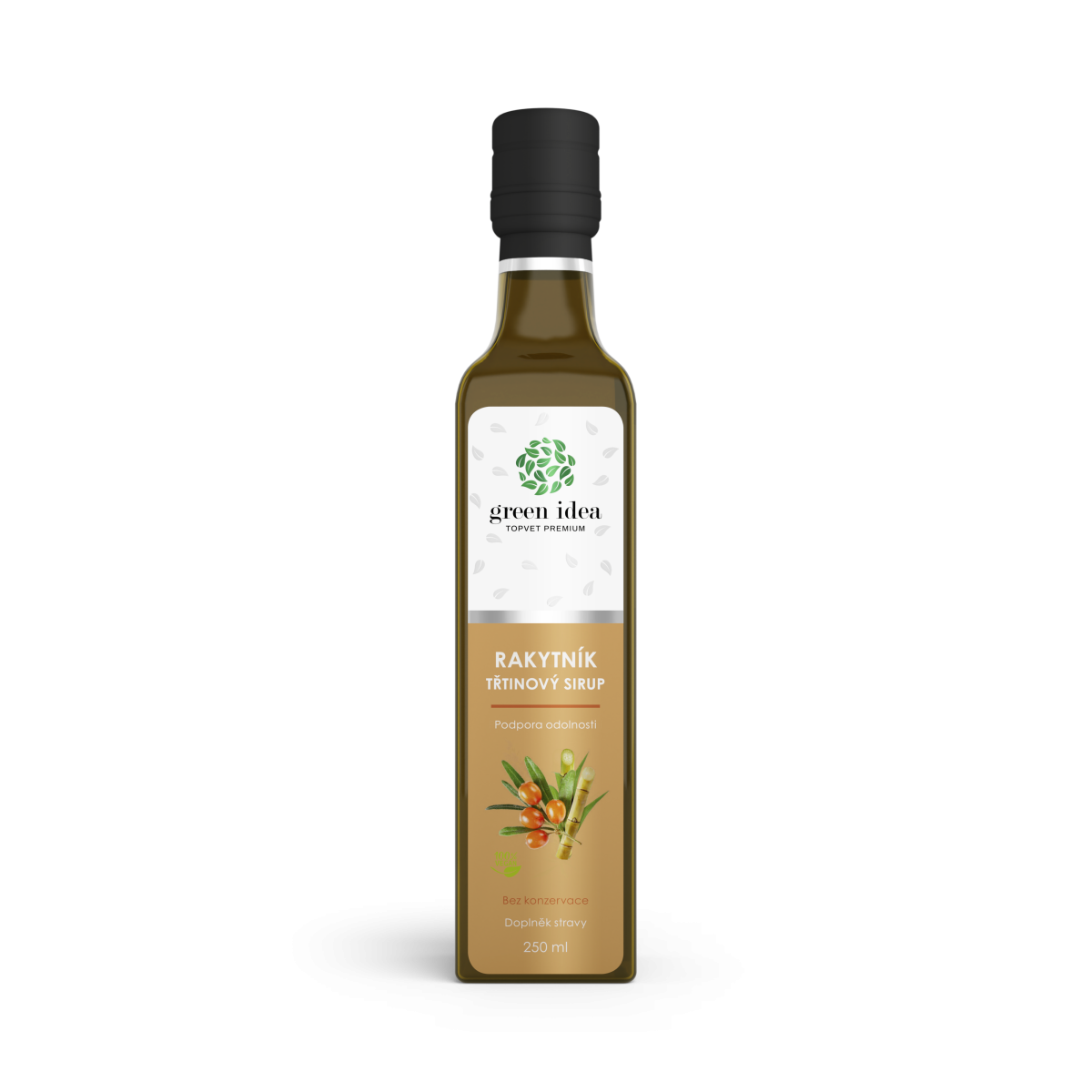 Levně Green idea Sirup rakytníkový třtinový 250ml