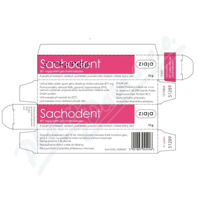 Levně Sachodent orální gel 87.1mg/g orm.gel 1x10g