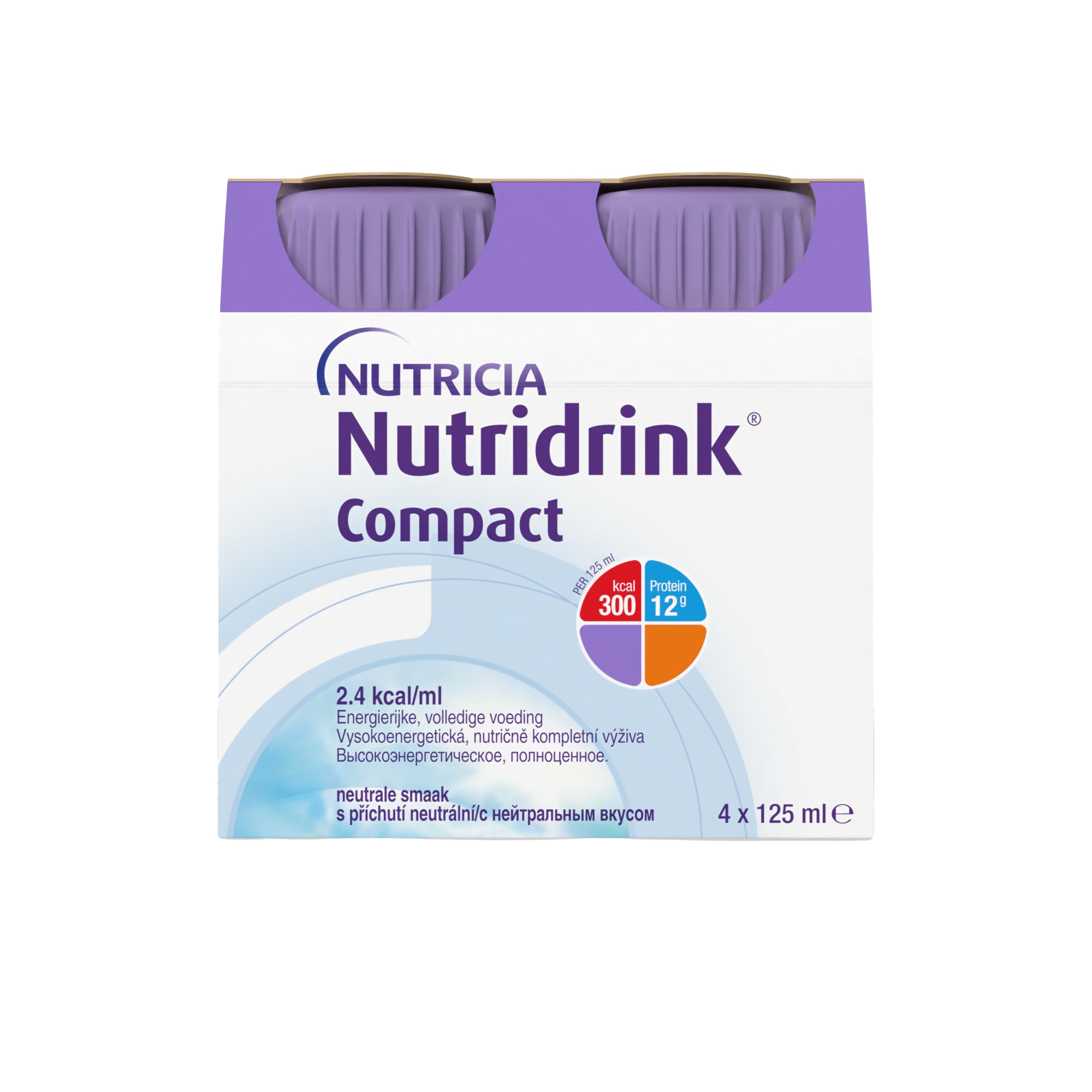 Levně Nutridrink Compact s neutrální příchutí 4x125 ml