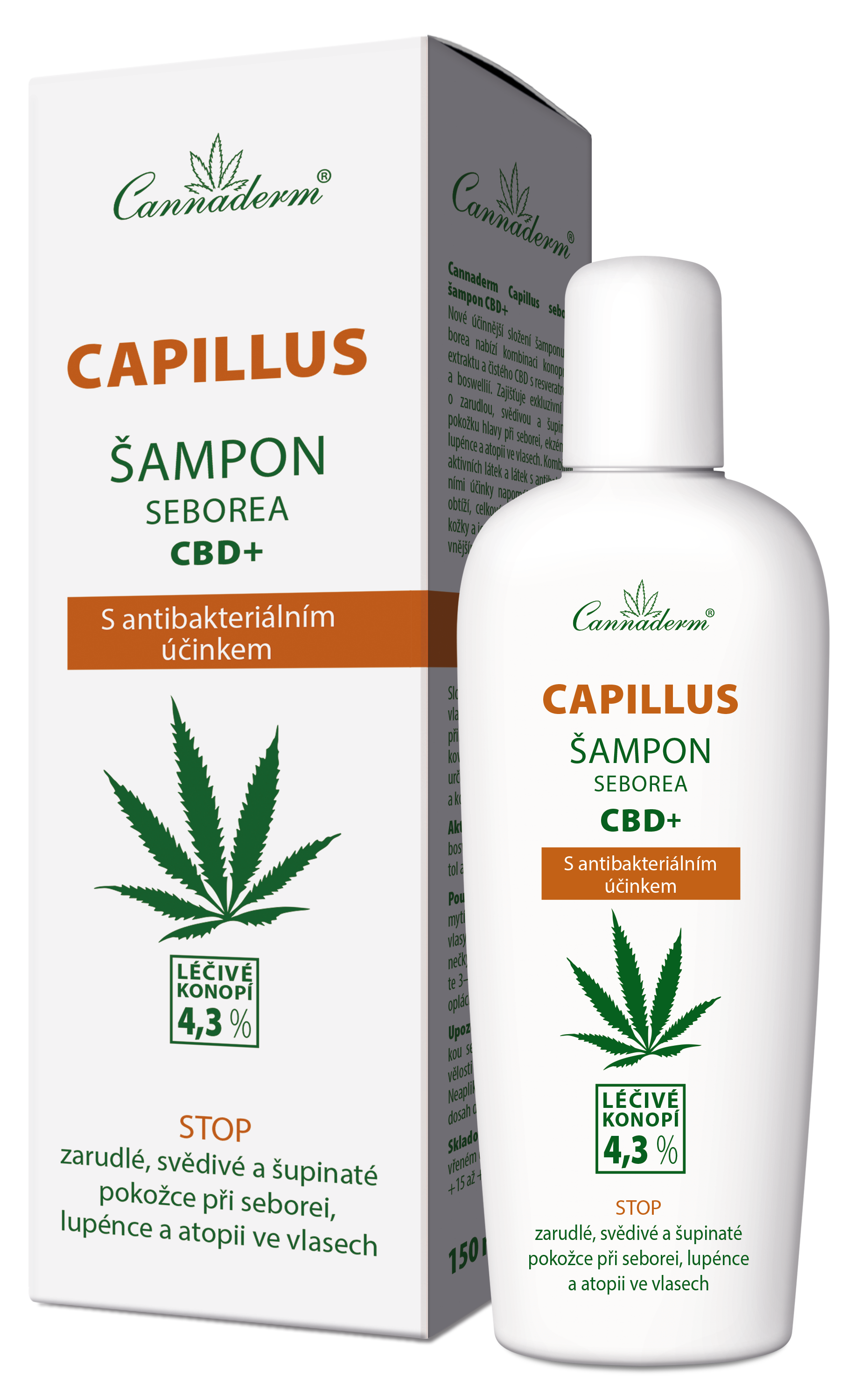 Levně Cannaderm Capillus seborea šampon CBD+ 150ml