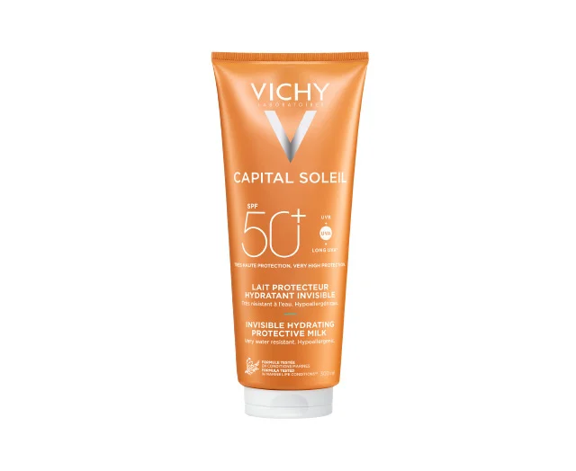 Levně Vichy Capital Soleil Hydratační ochranné mléko na opalování s velmi vysokou ochranou SPF 50 300ml
