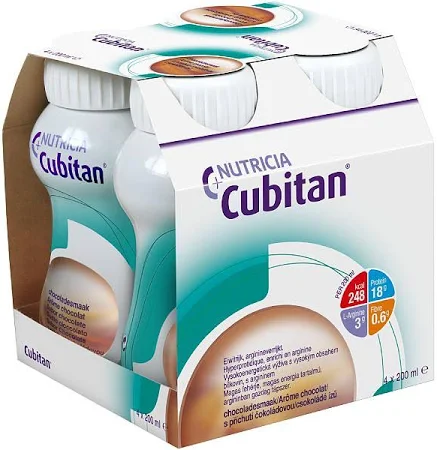 Levně Cubitan s příchutí čokoládovou 4x200 ml