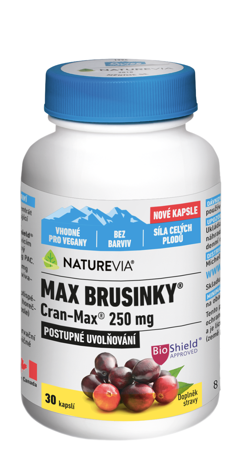 Levně NatureVia® Max Brusinky Cran-Max cps.30