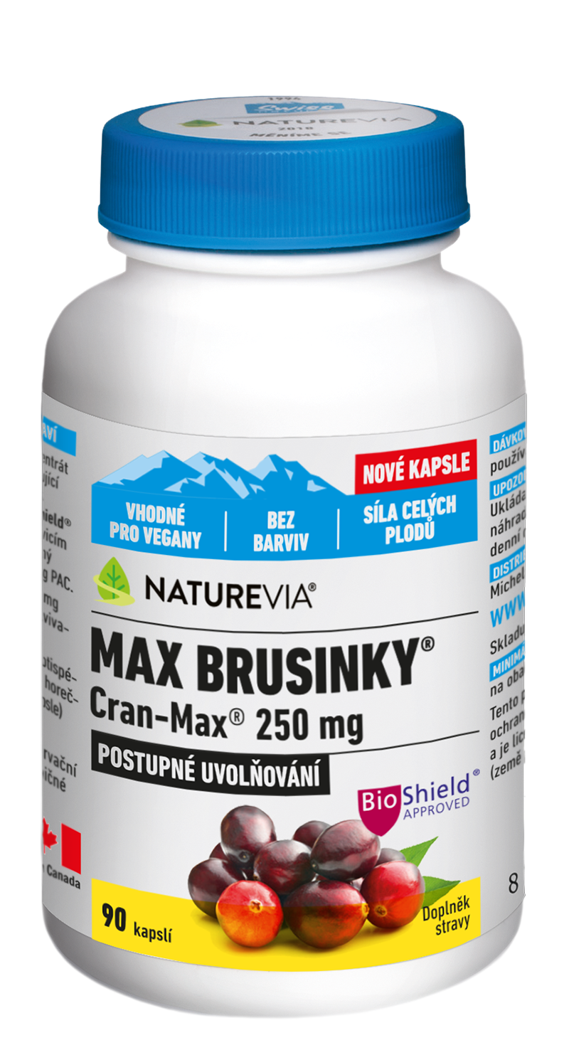 Levně NatureVia Max Brusinky Cran-Max cps.90