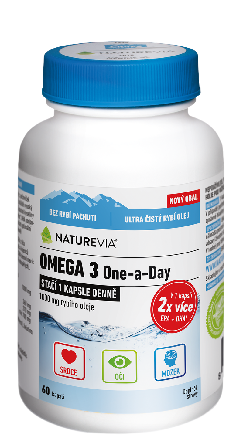 Levně NatureVia Omega 3 One a Day cps.60