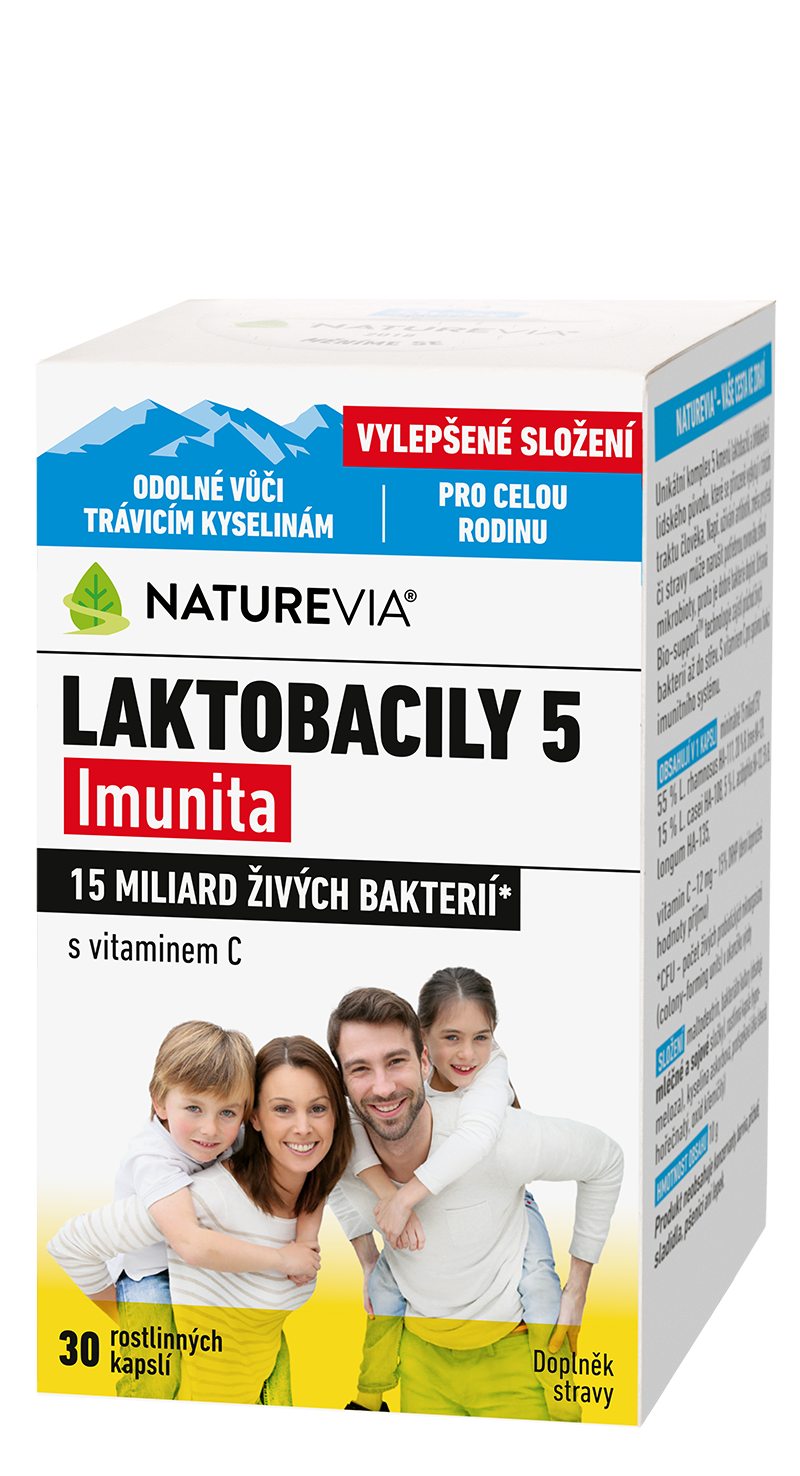 Levně NatureVia Laktobacily 5 Imunita cps.30