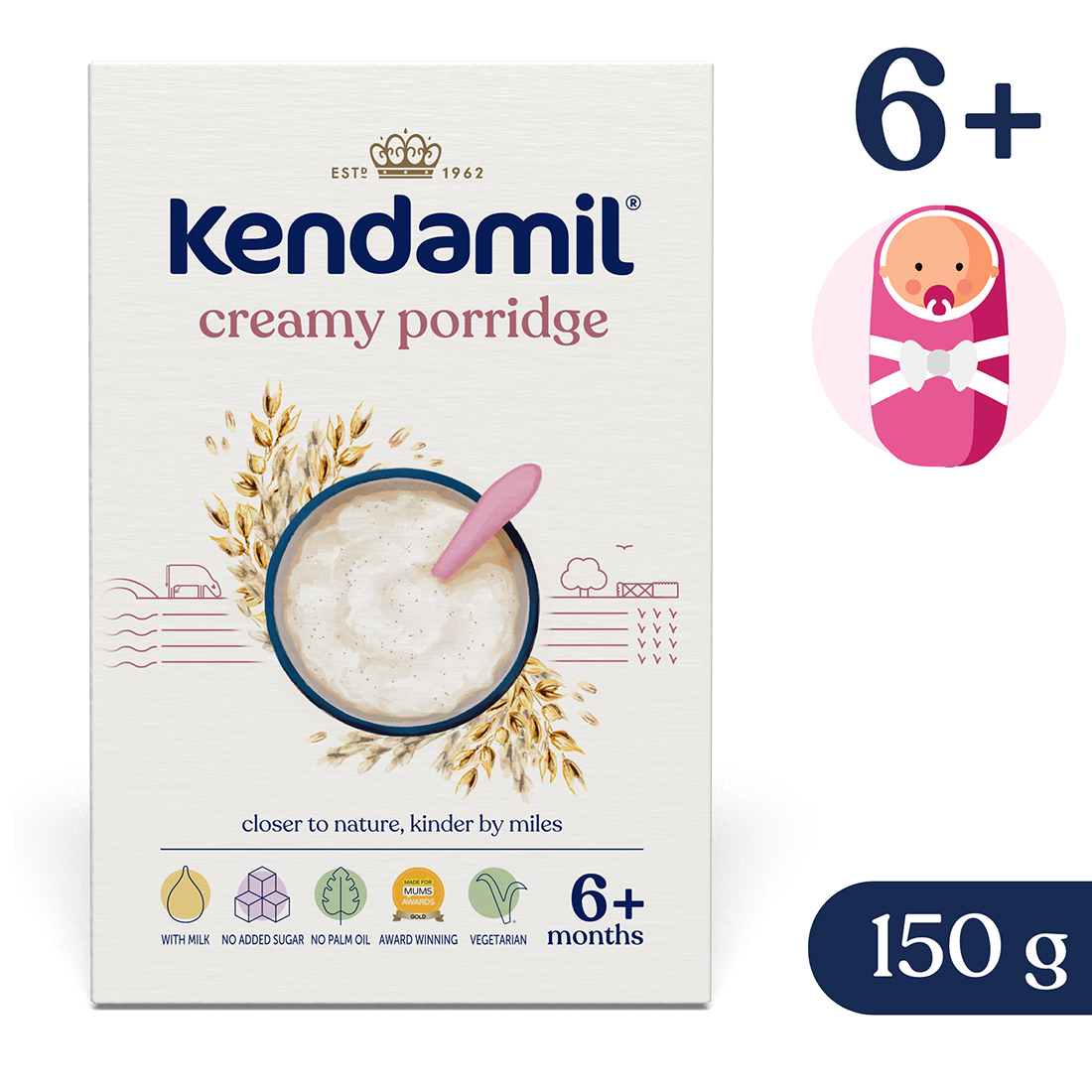 Levně Kendamil Mléčná krémová ovesná kaše (150 g)