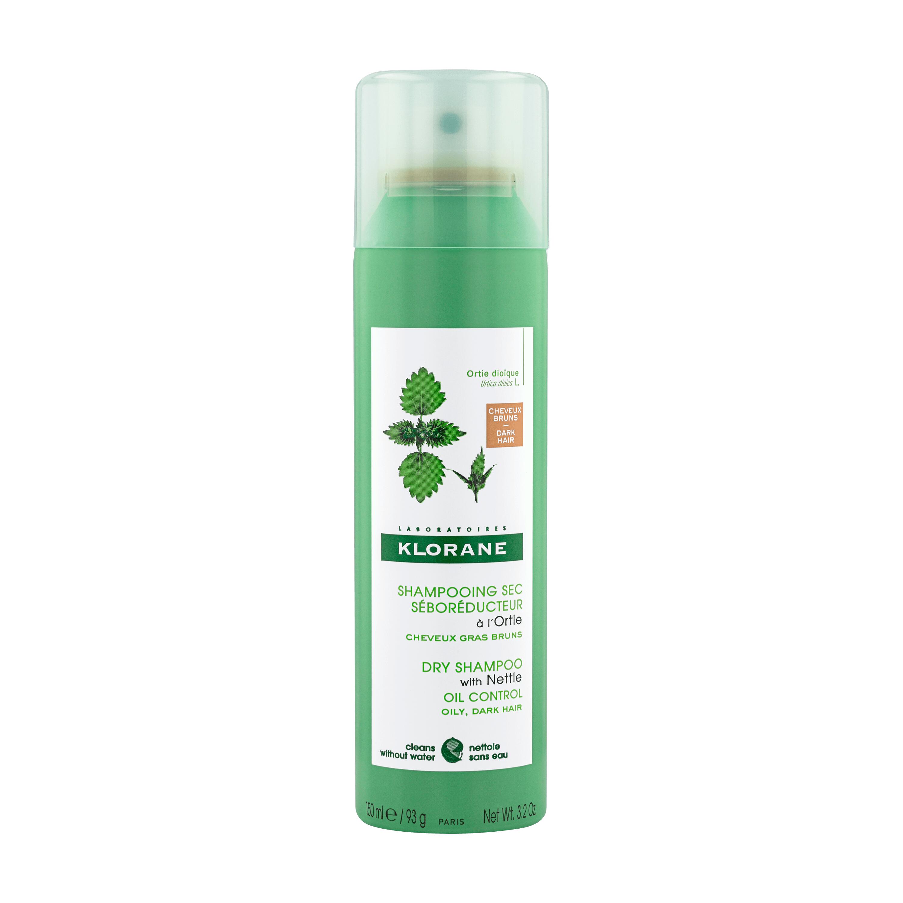 Levně KLORANE Suchý šampon kopřiva-tmavé vlasy 150ml