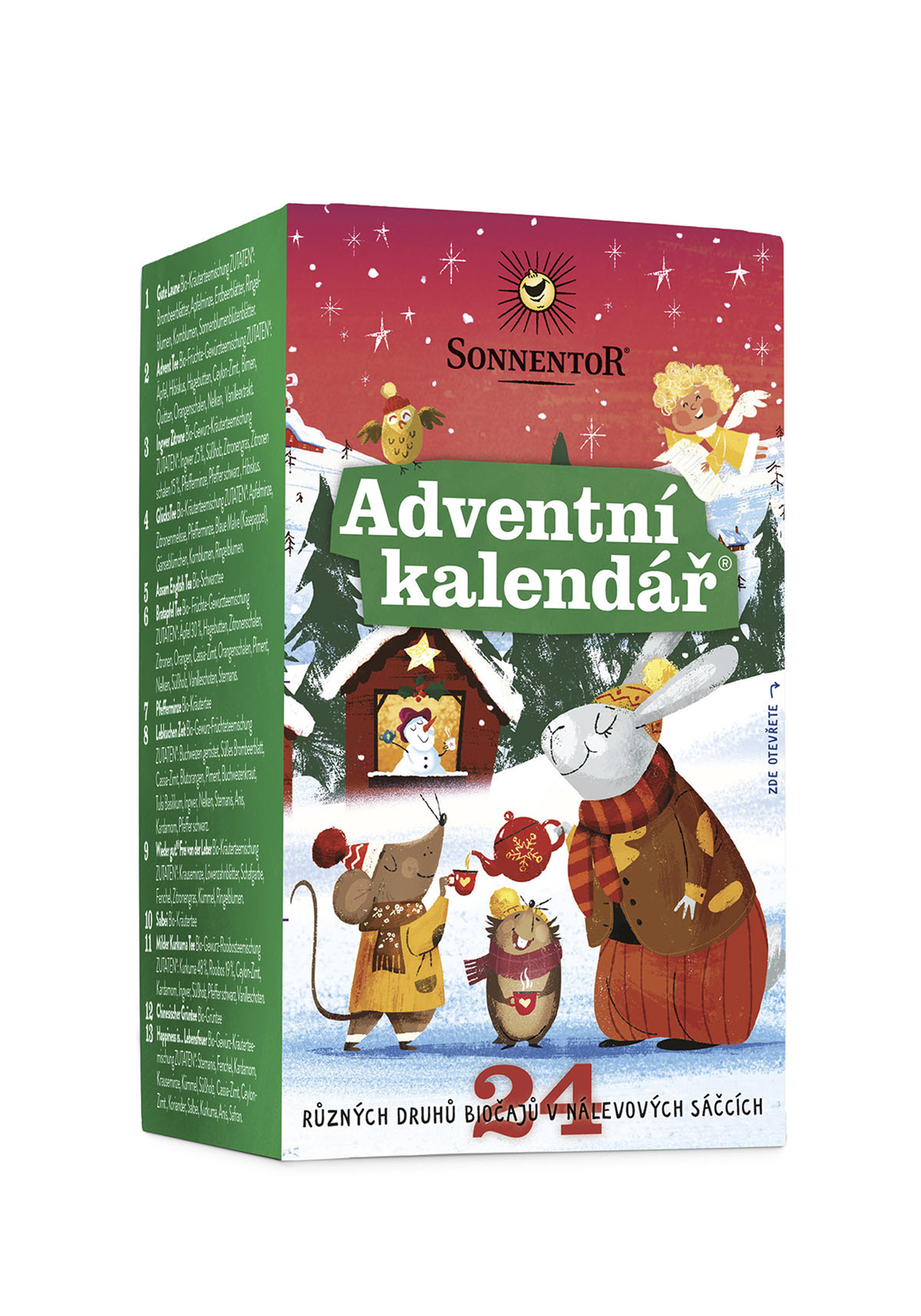 Čaj Sonnentor Adventní kalendář BIO 37,5g