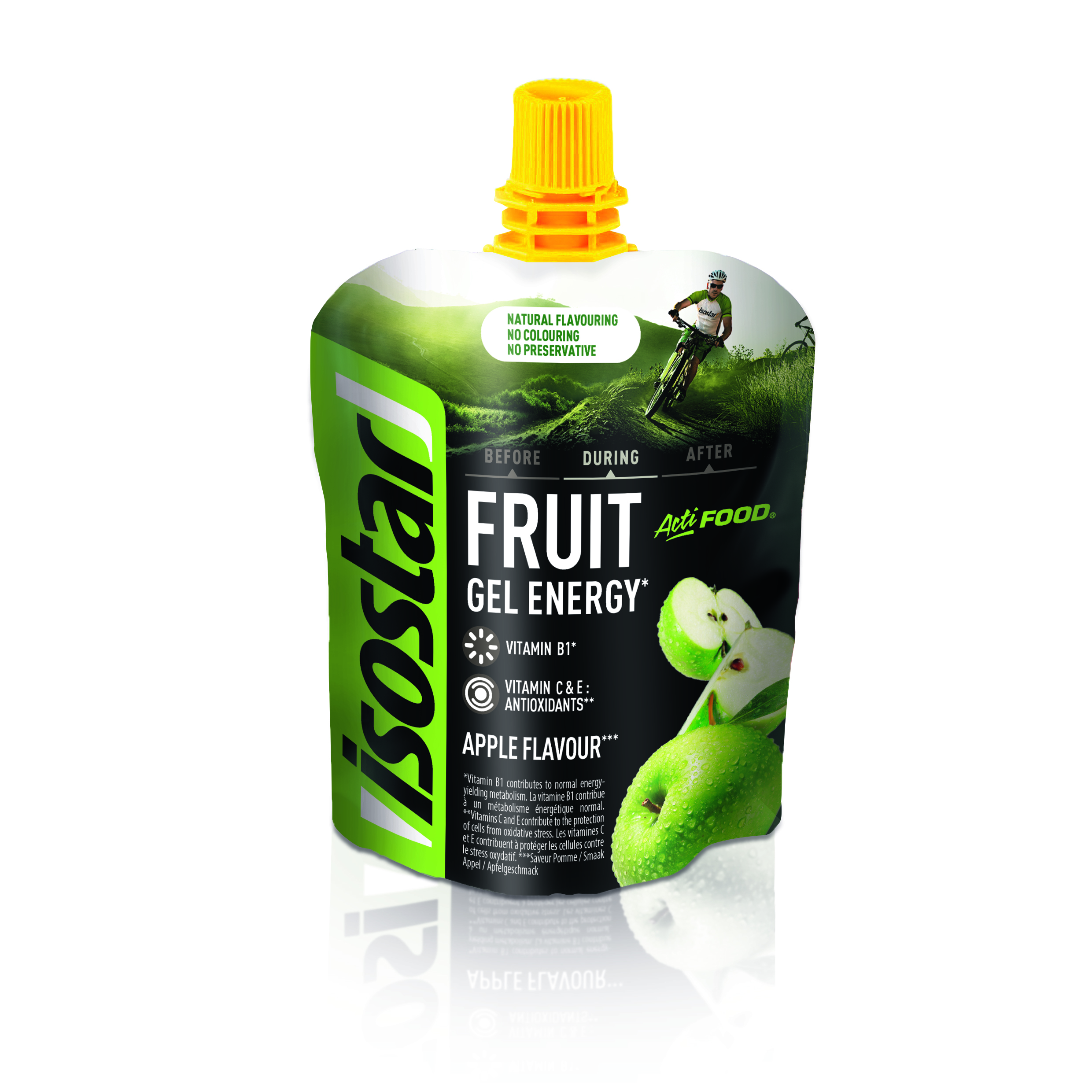 Levně ISOSTAR Actifood Fruit Gel Energy jablko 90g