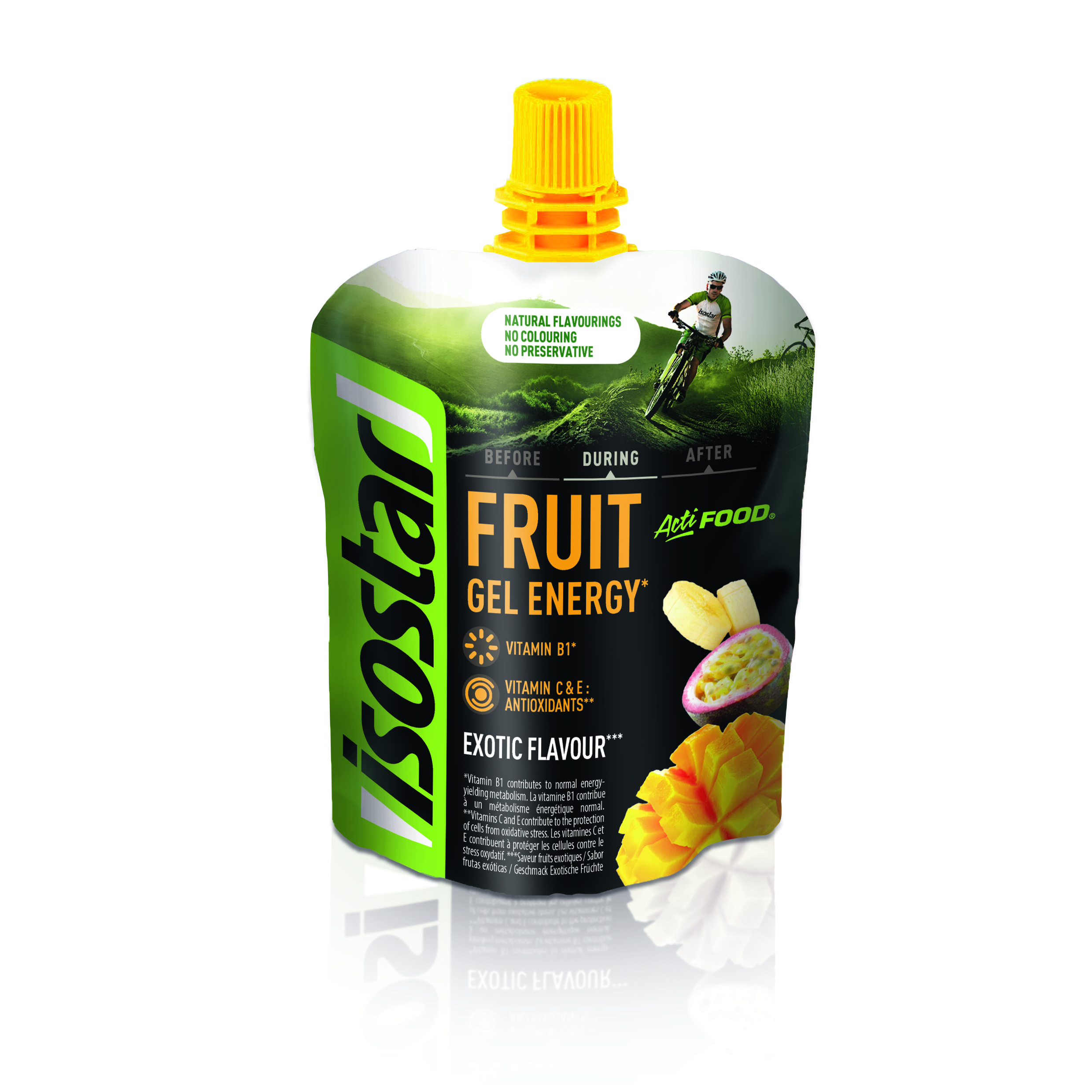 Levně ISOSTAR Actifood Fruit Gel Energy exotické ovoce 90g