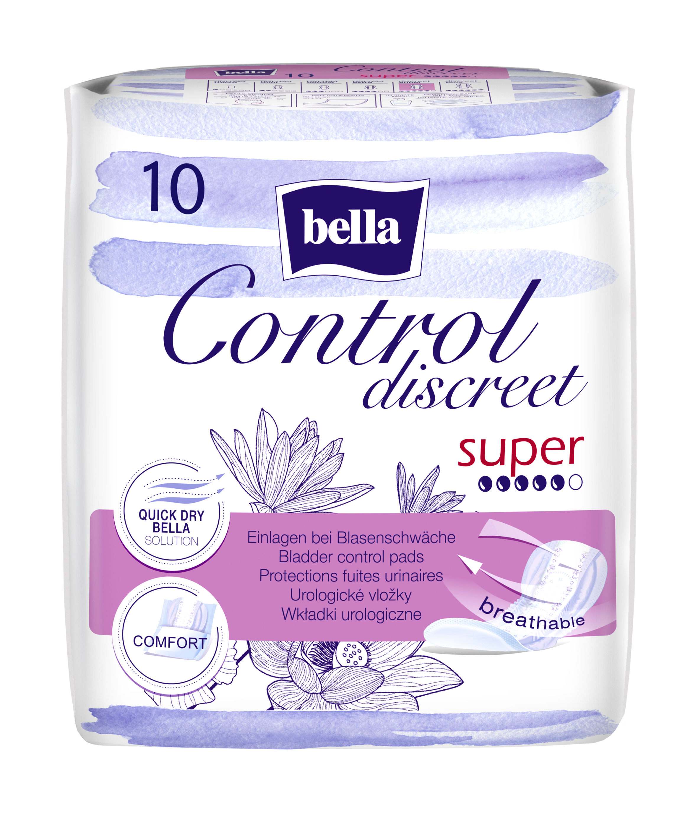 Levně Bella Control discreet super urologic.vložky 10ks