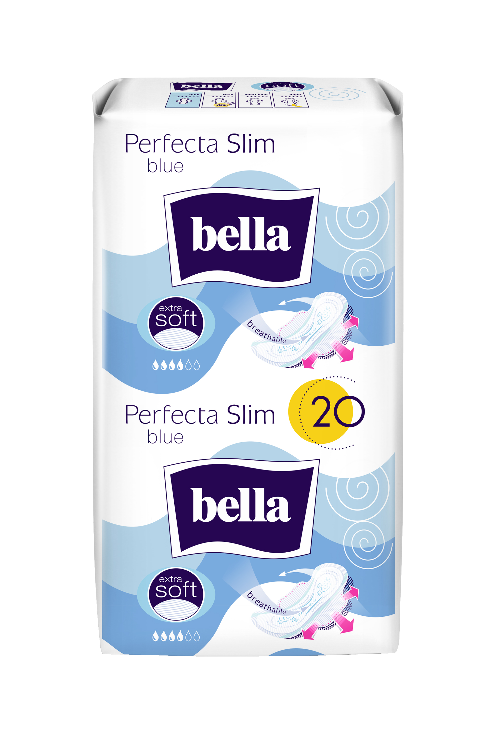 Levně Bella Perfecta Slim blue 20ks
