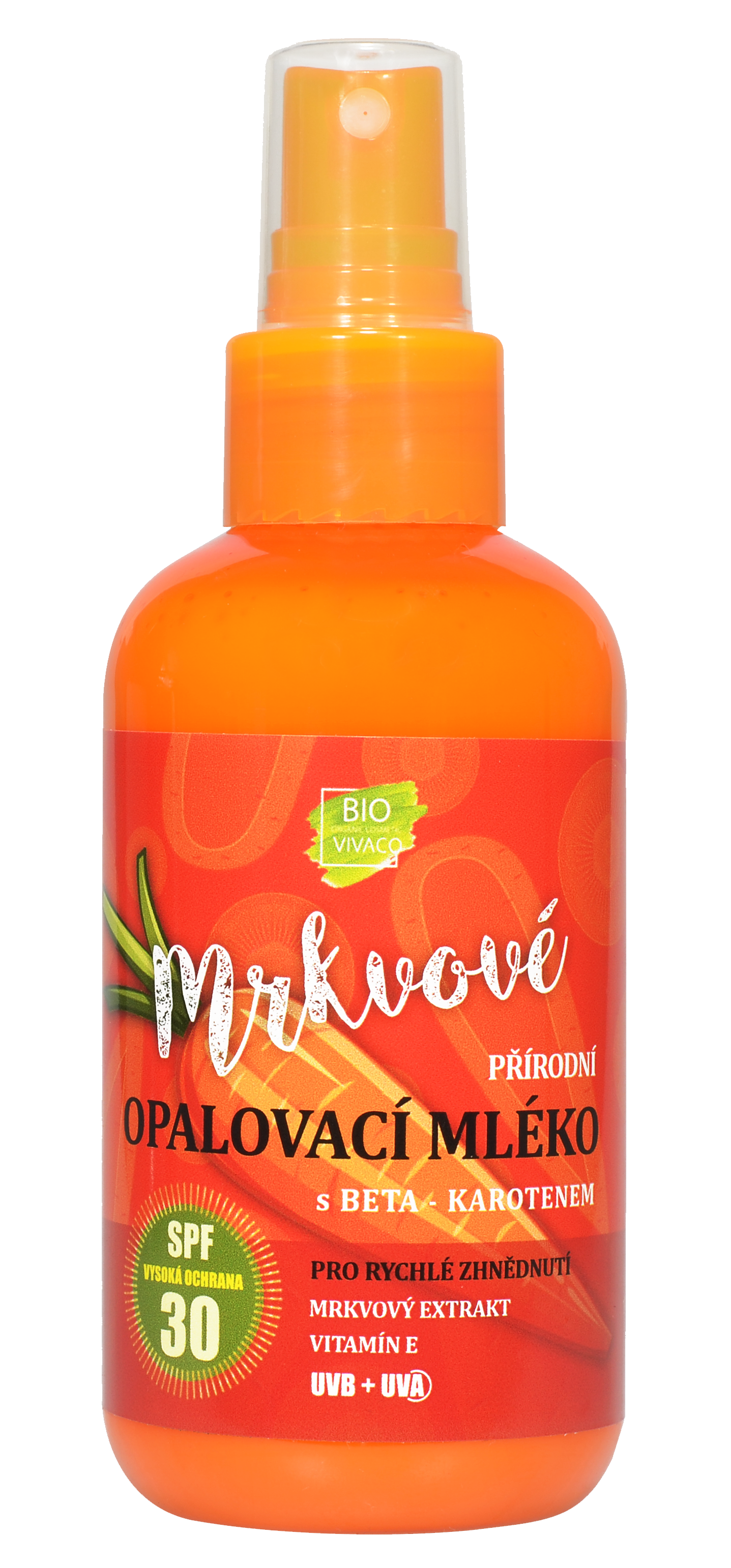 Levně VIVACO mrkvové opalovací mléko SPF30 150ml