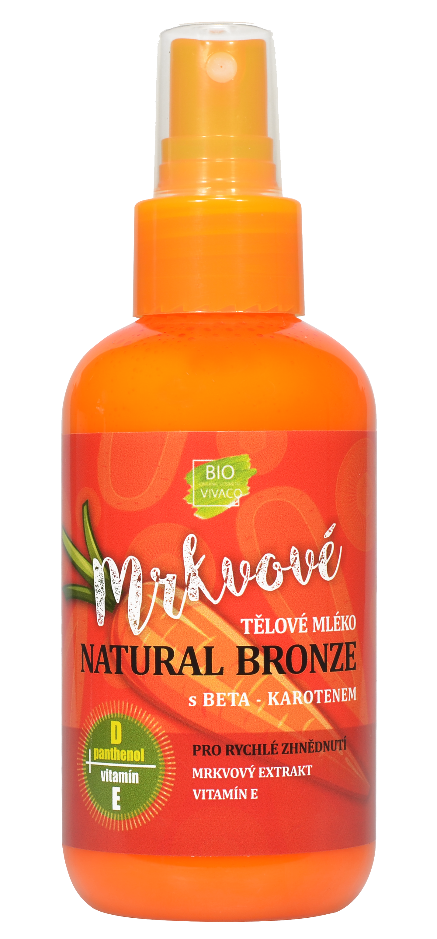 Levně VIVACO mrkvové tělové mléko Natural bronz 150ml