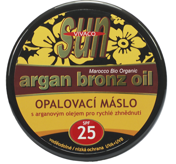 Levně SUNVIVACO Arganové opalovací máslo SPF25 200ml