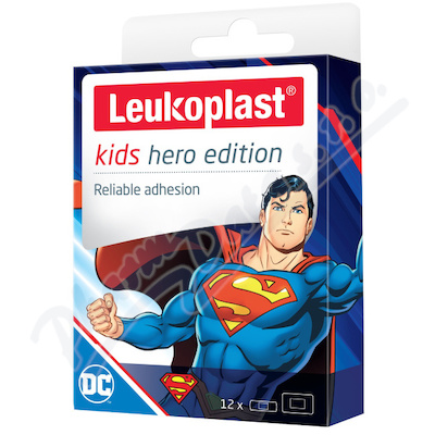 Levně Leukoplast Kids HERO Superman náplast 2 vel.12ks