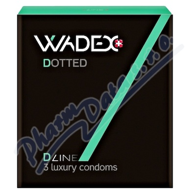 Levně WADEX kondom Dotted 3ks