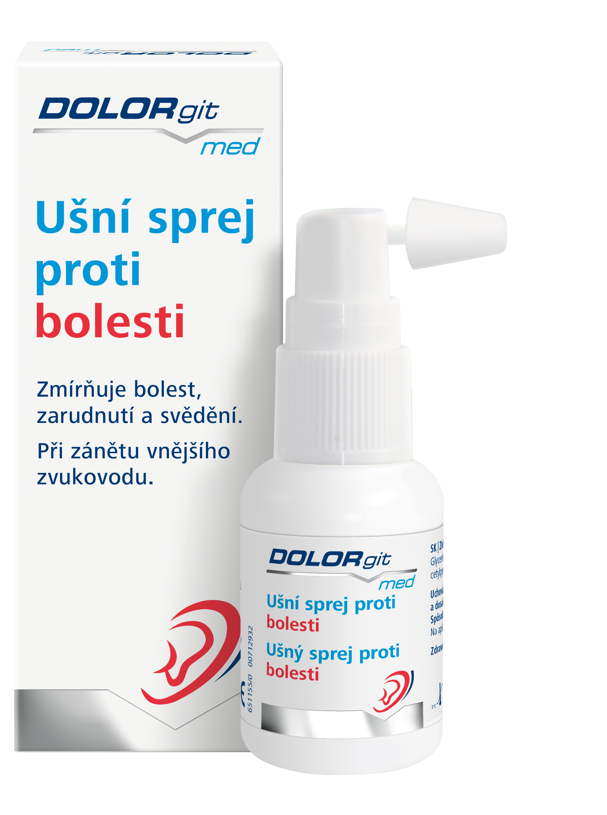 Levně DOLORgit med ušní sprej proti bolesti 20ml