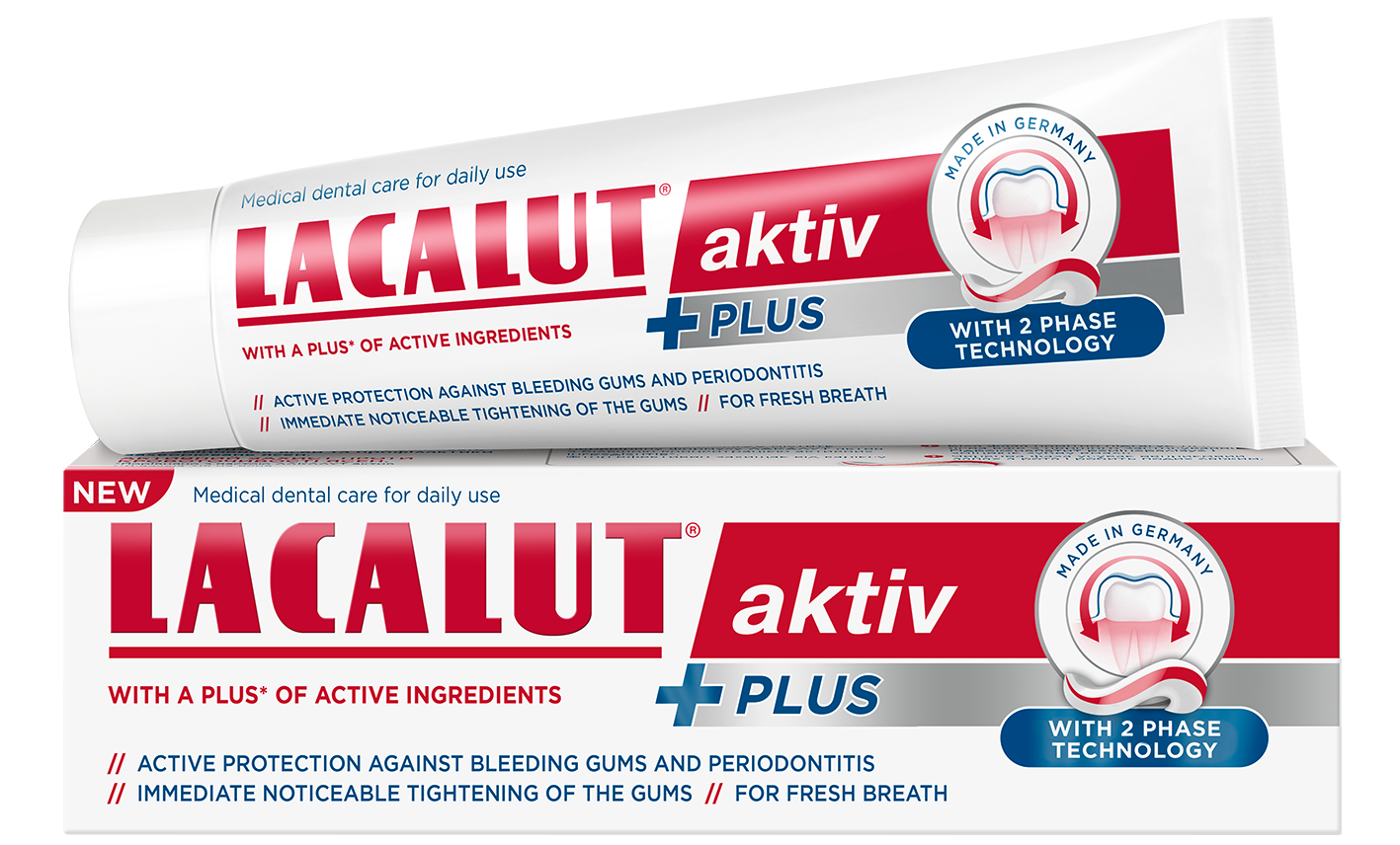 Levně Lacalut Aktiv Plus zubní pasta 75ml