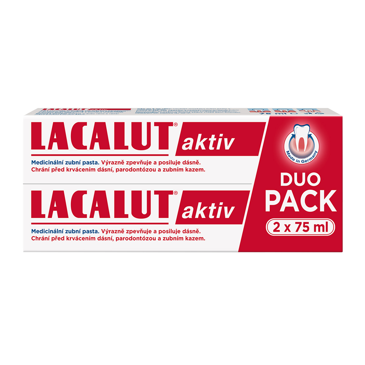 Levně Lacalut Aktiv 2x75ml DUOPACK