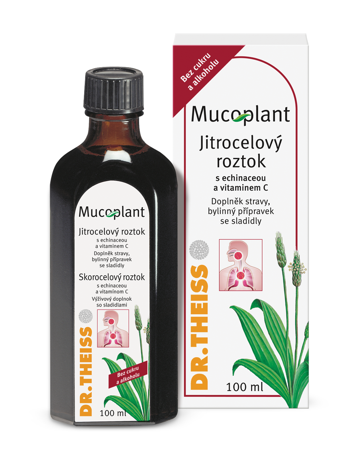 Levně Mucoplant Jitrocelový roztok bez cukru 100ml