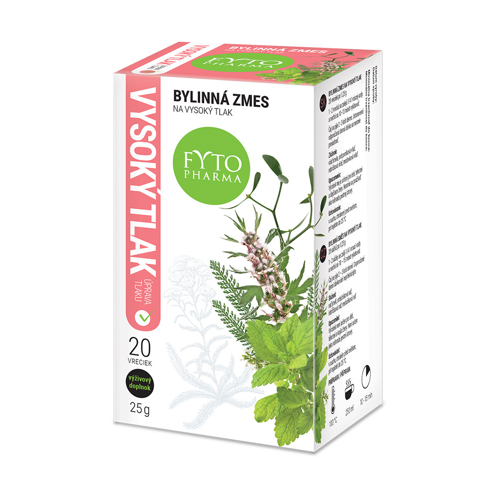 Levně Bylinný čaj na vysoký tlak 20x1.25g Fytopharma