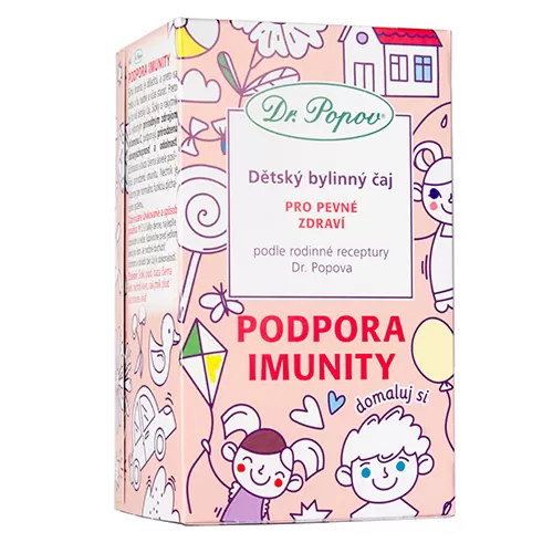 Levně Dr.Popov Dětský bylinný čaj Podpora imunity 20x1.5g