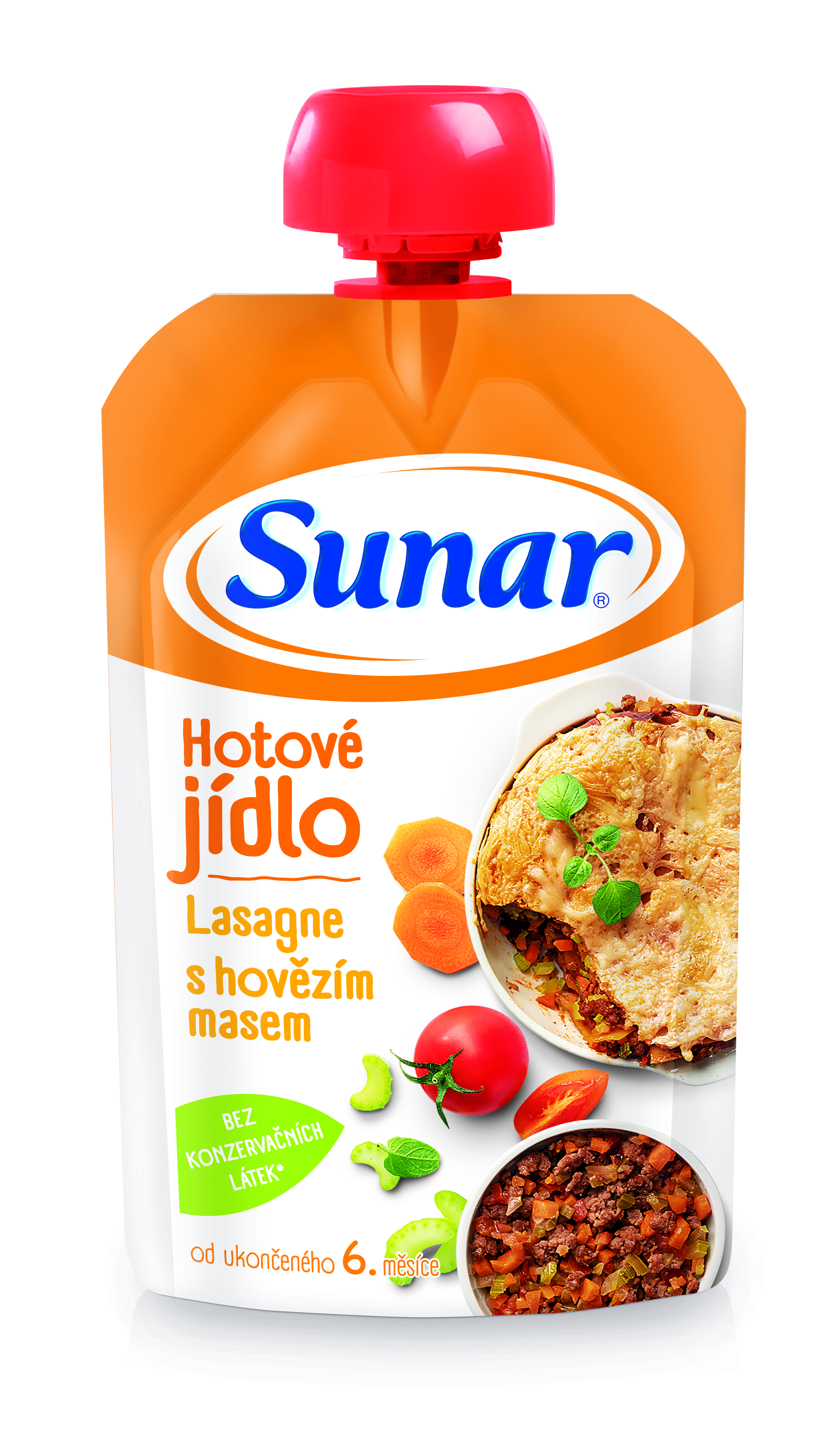 Levně Sunar Hotové jídlo Lasagne s hovězím masem 120g
