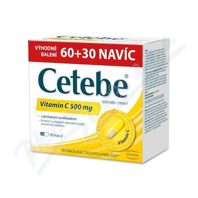 Levně Cetebe Vitamin C 500mg cps.60+30 Promo2023