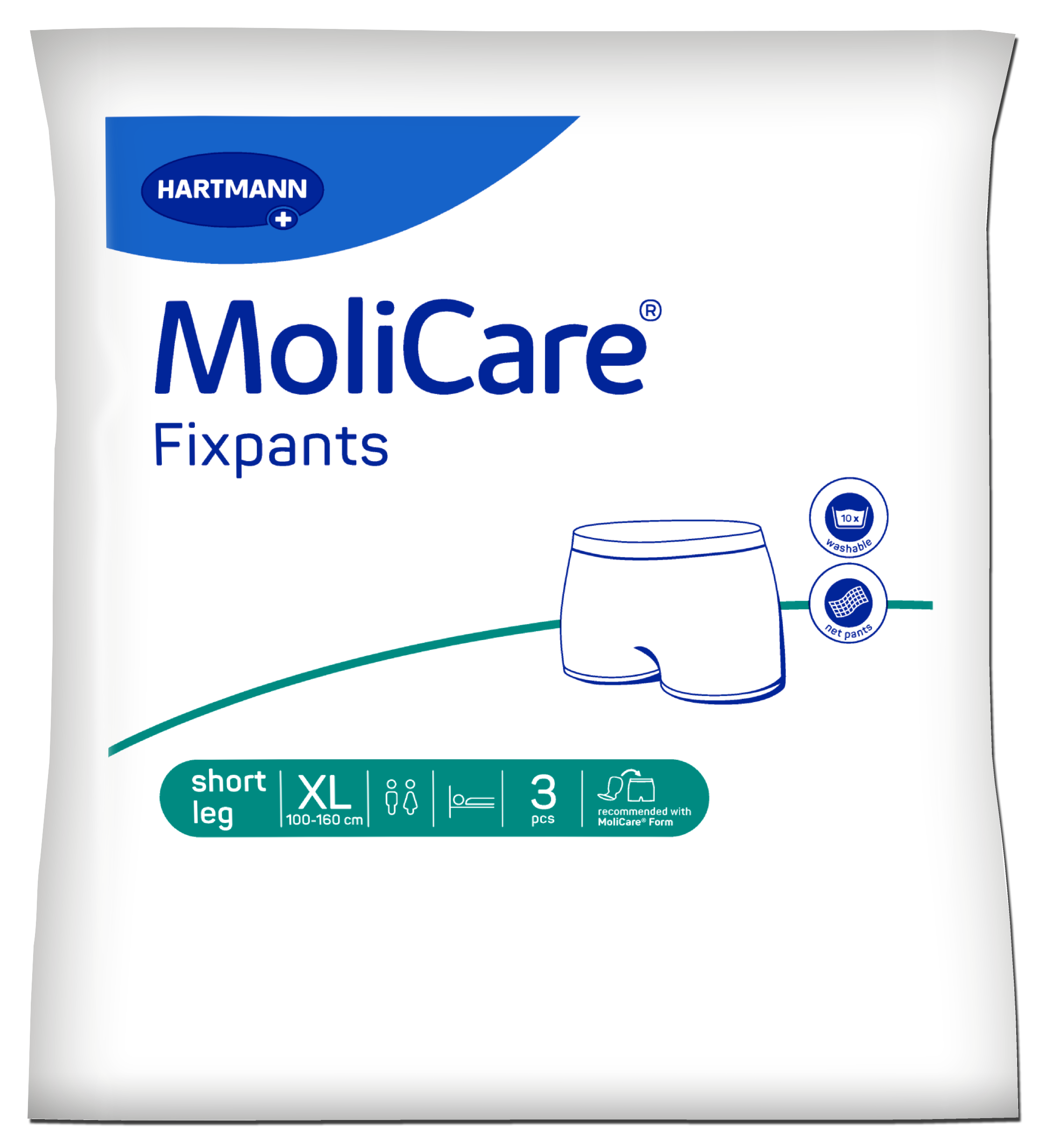 Levně Inkontinenční fixační kalhotky MOLICARE Fixpants XL 3ks