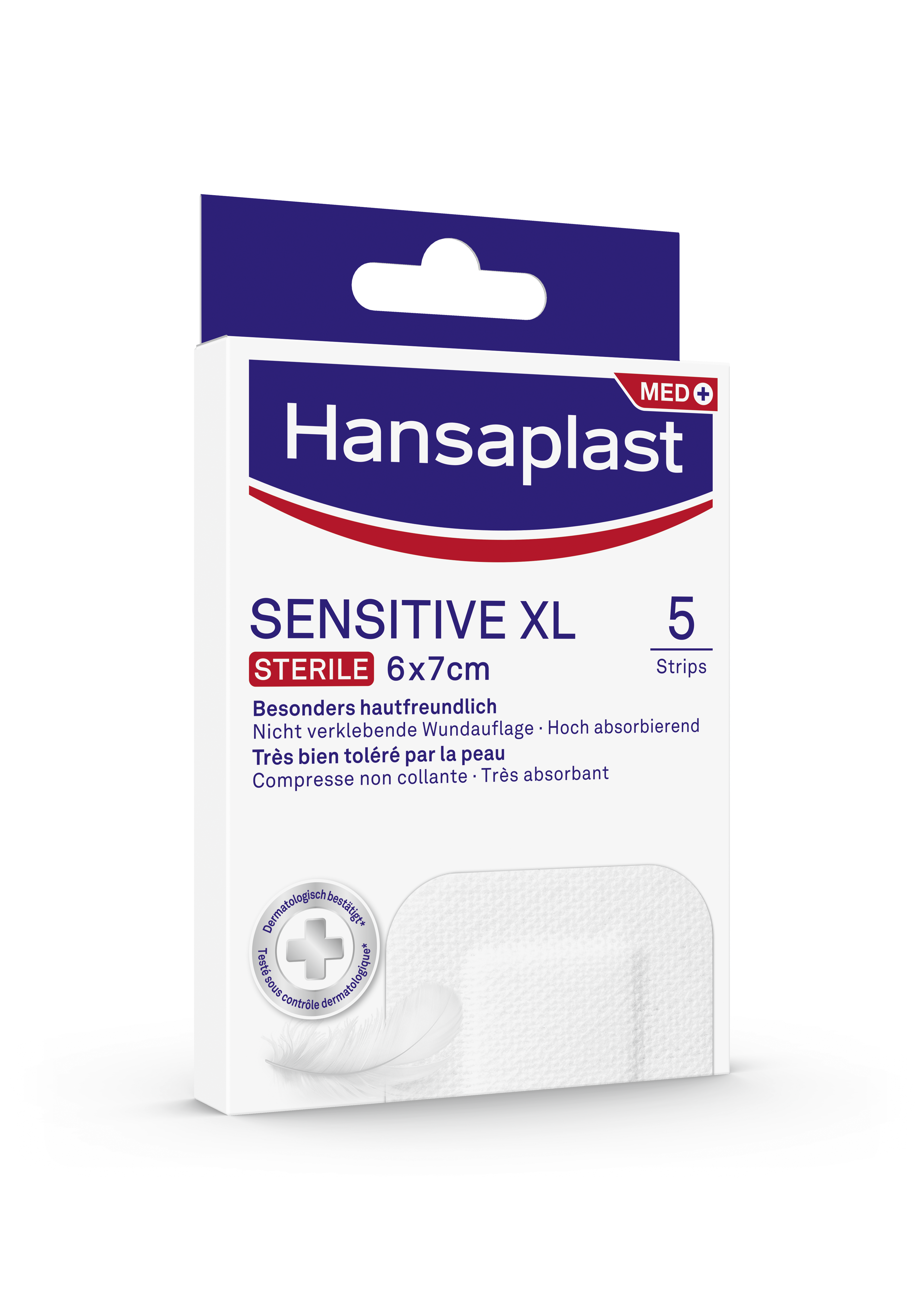 Levně Hansaplast Sensitive XL náplast 5ks