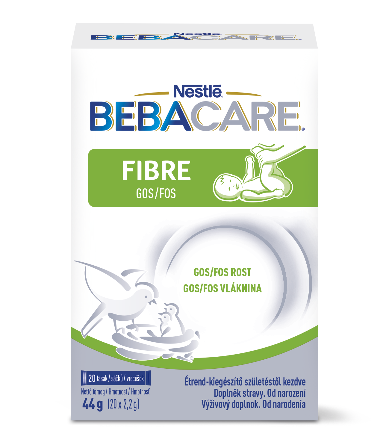 Levně BEBACARE FIBRE GOS/FOS 20x2.2g