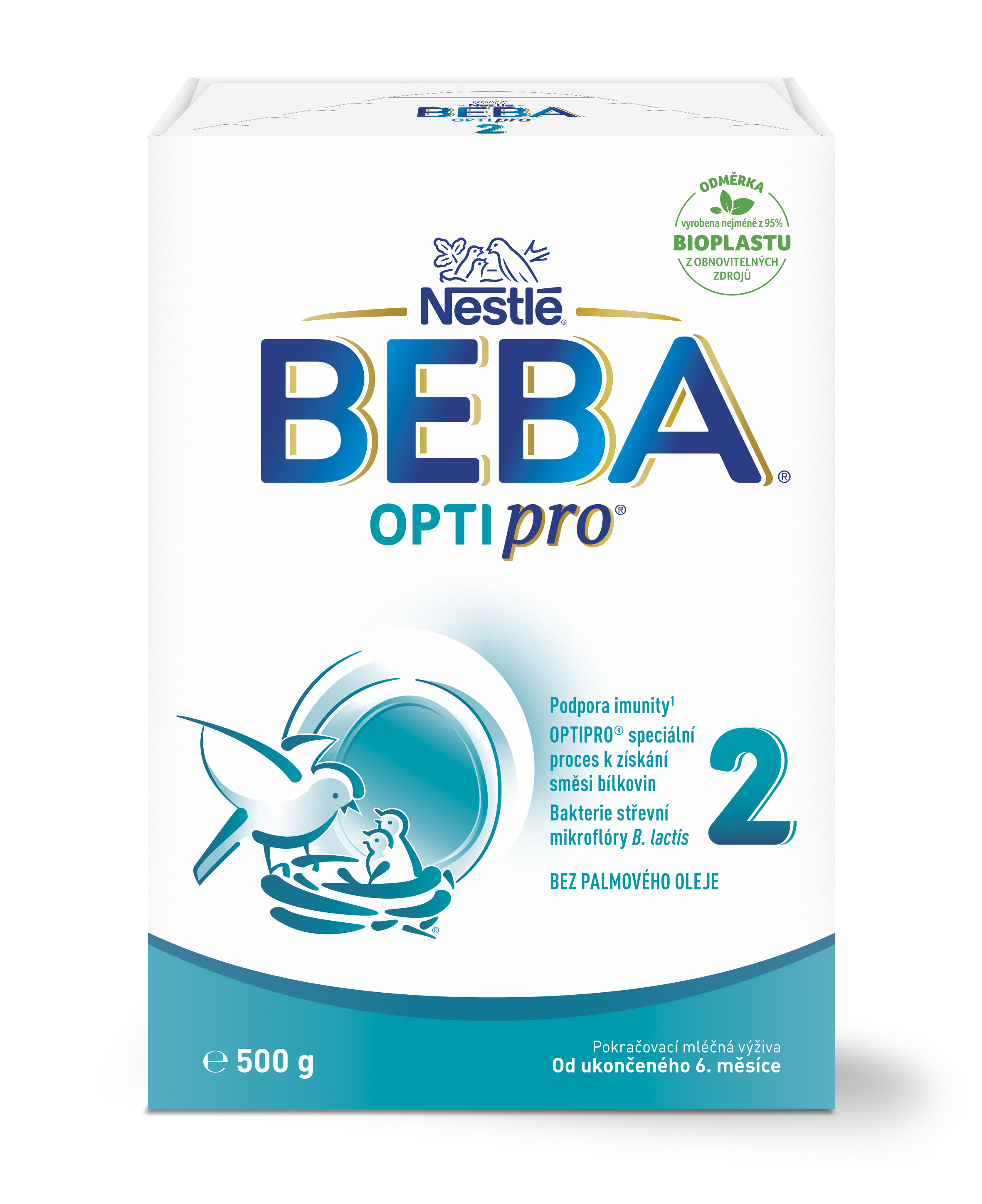 Levně BEBA OPTIPRO 2 pokračovací kojenecké mléko 500g