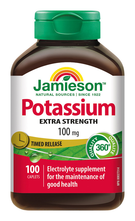 Levně JAMIESON Draslík 100mg s postupným uvol.tbl.100