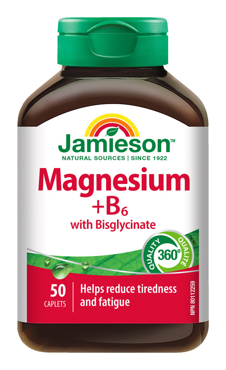 Levně JAMIESON Hořčík+vitamín B6 s bisglycinátem tbl.50
