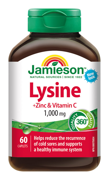 Levně JAMIESON Lysin 1000mg se zinkem a vit.C tbl.60